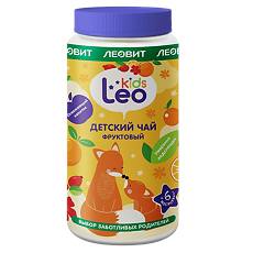 Изображение товара Леовит Leo Kids Чай Фруктовый гранулированный для детей банка 200 г 1 шт