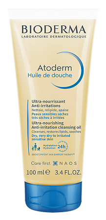 Изображение товара Bioderma Atoderm Ультрапитательное восстанавливающее масло для душа для сухой чувствительной и атопичной кожи 100 мл 1 шт