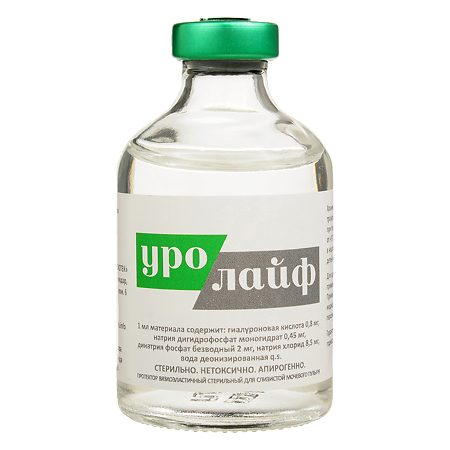 Уролайф вязкоэластичный протектор стерильный для слизистой мочевого пузыря (Состав 1) 50 мл 1 шт