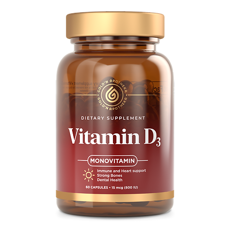 Gold'n Apotheka Vitamin D3 30/60/90 Витамин D3 капсулы массой 350 мг 60 шт