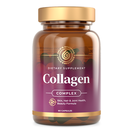 Gold'n Apotheka Collagen 30/60/90 Коллаген капсулы массой 600 мг 60 шт