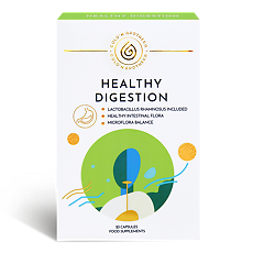 Купить Gold'n Apotheka Healthy Digestion Лактобактерии и витамины (Lactobacillus& Vitamins) капсулы массой 600 мг 20 шт цена