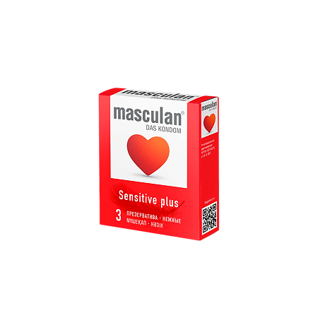 Изображение товара Презервативы Masculan Sensitive plus 3 шт
