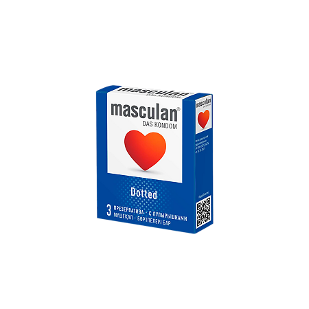 Изображение товара Презервативы Masculan Dotted с пупырышками 3 шт