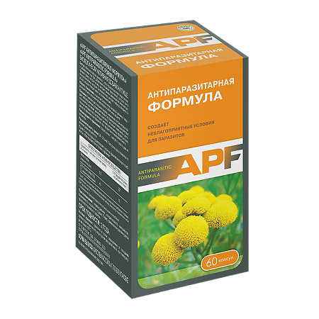 Антипаразитарная формула APF (APF Аntiparasitic formula) капсулы массой 0,4 г 60 шт