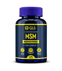 Изображение товара MSM комплекс GLS капсулы по 400 мг 120 шт