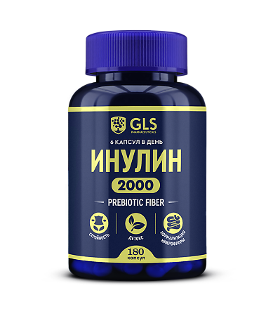 Инулин GLS капсулы по 370 мг, 180 шт - купить, цена и отзывы, Инулин ...