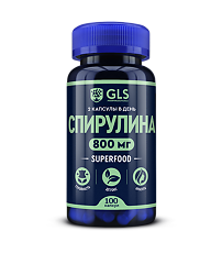 Купить Спирулина GLS капсулы по 400 мг 100 шт цена