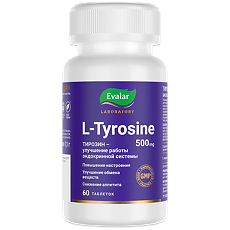 Купить Тирозин/L-Tyrosine таблетки покрыт.об. по 1,1 г 60 шт цена