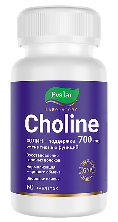 Холин / Choline 350 мг таблетки по 1,2 г 60 шт