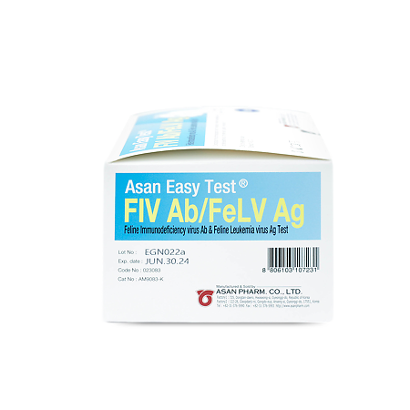 Комбинированный набор Asan Easy Test FIV Ab/FeLV Ag для определения антител к вирусу иммунодефицита и выявления антигена вируса лейкемии кошек (ВЕТ) 10 шт