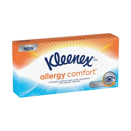 Kleenex Салфетки Allergy Comfort в коробке 56 шт