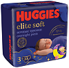 Huggies Трусики Elite Soft 3 ночные 6-11 кг 23 шт