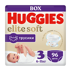 Купить Huggies Трусики Elite Soft 3 6-11 кг 96 шт цена