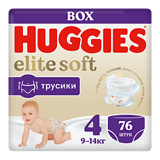 Купить Huggies Трусики Elite Soft 4 9-14 кг 76 шт цена