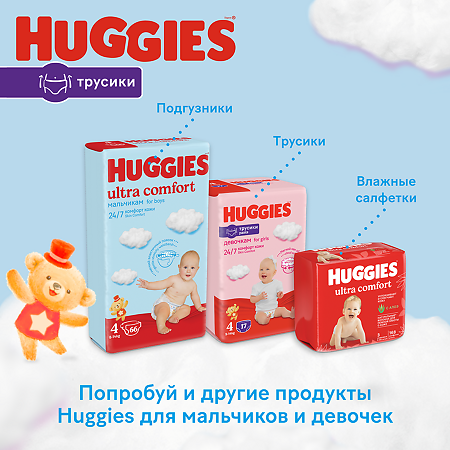 Huggies Трусики для мальчиков р.6 15-25 кг 44 шт