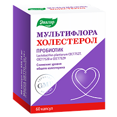 Купить Мультифлора Эвалар Холестерол капсулы массой 535,74 мг 60 шт цена
