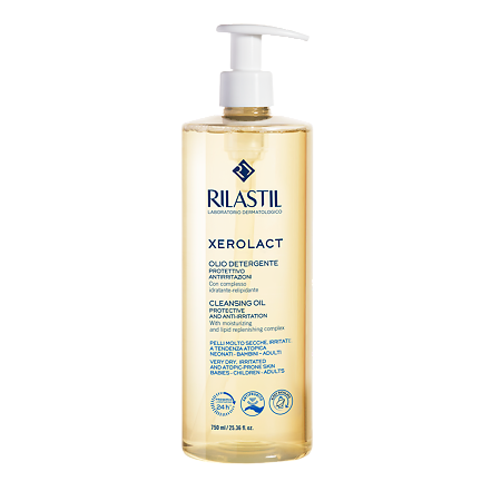 Риластил (Rilastil) Xerolact Защитное и успокаивающее масло для очищения 750 мл 1 шт