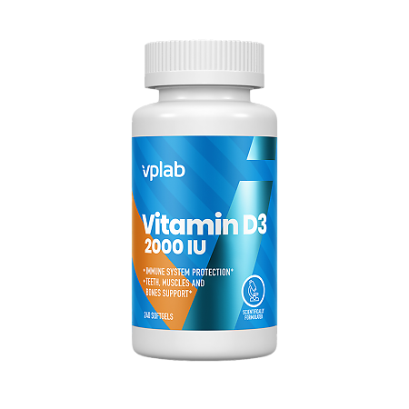 Vplab Vitamin D3 2000 IU Витамин D3 2000 ME капсулы по 270 мг 240 шт