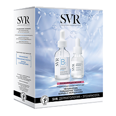 Купить SVR Набор подарочный Ampoule B3 Hydra Сыворотка для лица 30 мл+Ampoule Refresh сыворотка для контура глаз 15 мл 1 уп цена