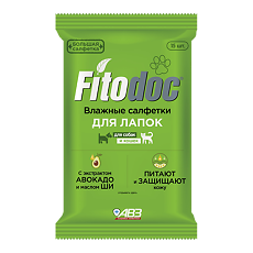 Купить Fitodoc Влажные салфетки для лапок кошек и собак (ВЕТ) 15 шт цена