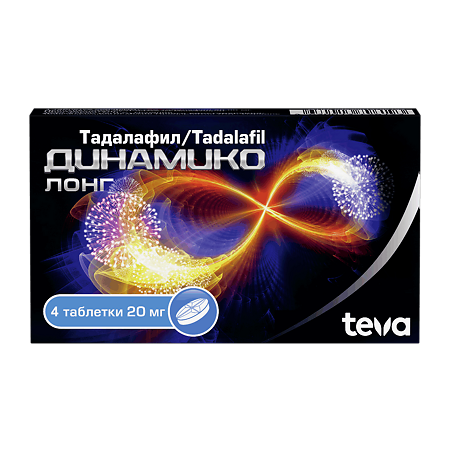 Изображение товара Динамико Лонг таблетки покрыт.плен.об. 20 мг 4 шт