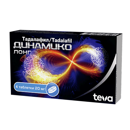 Динамико Лонг таблетки покрыт.плен.об. 20 мг 4 шт