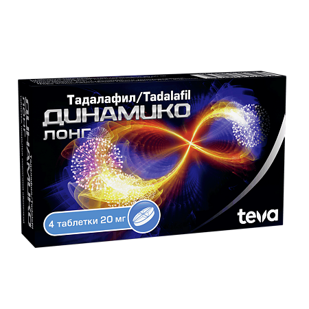 Динамико Лонг таблетки покрыт.плен.об. 20 мг 4 шт