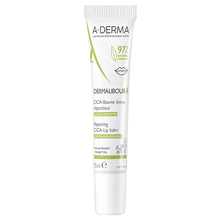 Изображение товара A-Derma Dermalibour+ Бальзам для губ восстанавливающий 15 мл 1 шт