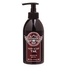 Купить Кондор (Kondor) Hair&Body Шампунь для мужчин Hair Soap Tar Деготь 300 мл 1 шт цена