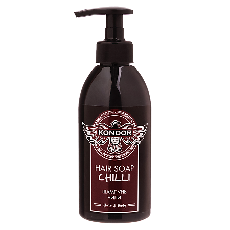 Кондор (Kondor) Hair&Body Шампунь для мужчин Hair Soap Chilli Чили 300 мл 1 шт