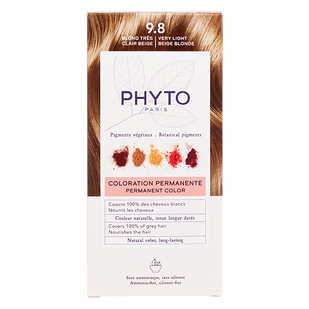 Phyto Color Краска для волос очень светлый бежевый блонд оттенок 9.8 1 шт