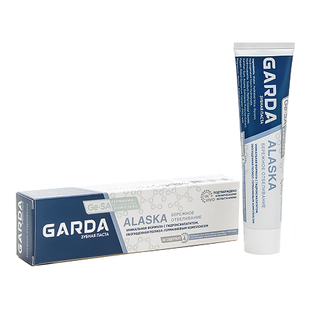 Зубная паста Garda Alaska бережное отбеливание 75 г 1 шт