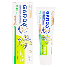 Купить Зубная паста Garda для детей 0-3 бережная защита Липовый цвет 48 г 1 шт цена