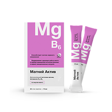 Купить Магний Актив со вкусом манго для приема внутрь по 10 мл стик-пакеты 30 шт цена