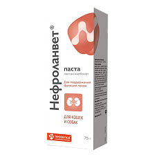 Купить Нефроланвет паста для кошек и собак 75 г 1 шт (вет) цена