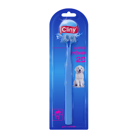 Cliny 2D Зубная щетка для собак (ВЕТ) 1 шт