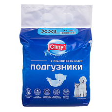 Изображение товара Cliny Подгузники для собак и кошек 25-40 кг р XХL (ВЕТ) 6 шт