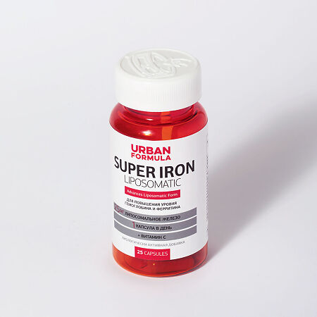 Urban Formula Super Iron Супер Айрон капсулы массой по 440 мг 25 шт