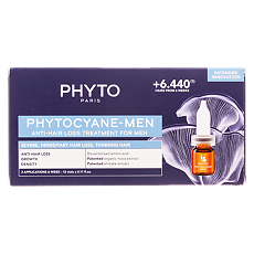 Купить Phyto Phytocyane-Men Сыворотка против выпадения волос для мужчин флаконы 3,5 мл 12 шт цена