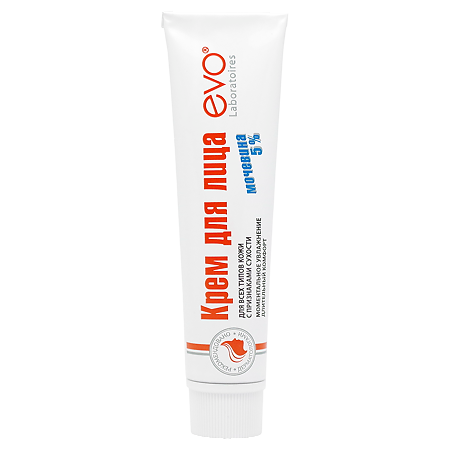 Изображение товара EVO Крем для лица с мочевиной 5% для всех типов кожи с признаками сухости туба 46 мл 1 шт
