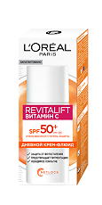 Купить Loreal Revitalift Крем-флюид для лица с витамином C SPF50+ 50 мл 1 шт цена