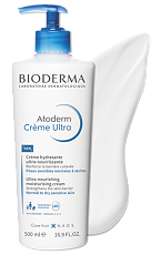 Купить Bioderma Atoderm Крем Ультра для увлажнения нормальной и сухой кожи лица и тела 500 мл 1 шт цена