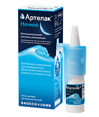 Изображение товара Артелак Ночной раствор офтальмологический увлажняющий фл 10 мл 1 шт
