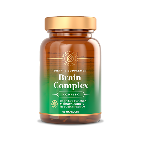 Изображение товара Gold'n Apotheka Брейнлайт капсулы для улучшения памяти и когнитивных функций 60 шт