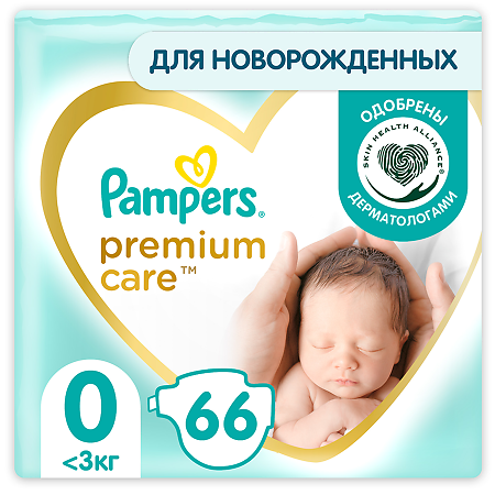 Изображение товара Подгузники Памперс (Pampers) Premium Care Newborn