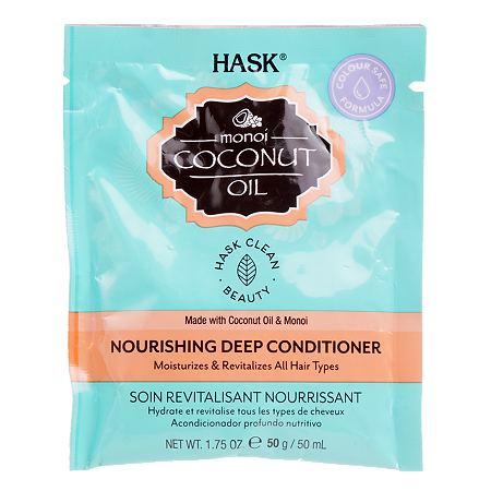 Hask Питательный кондиционер с кокосовым маслом Monoi Coconut Oil Nourishing Conditioner 50 мл 1 шт