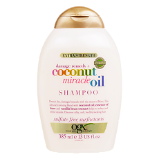 Купить OGX Восстанавливающий шампунь с кокосовым маслом Extra Strength Damage Remedy+Coconut Miracle Oil 385 мл 1 шт цена