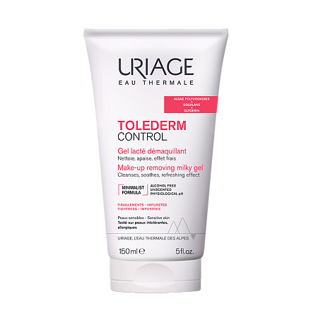 Изображение товара Uriage Tolederm Control Деликатное очищающее гель-молочко для снятия макияжа 150 мл 1 шт