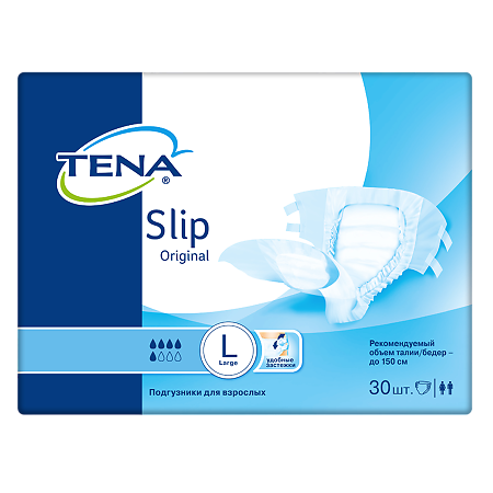 Tena Slip Original подгузники для взрослых р.L 30 шт